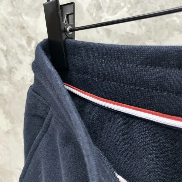 Thom Browne Four-Bar Stripe Black Sweatshorts - 30