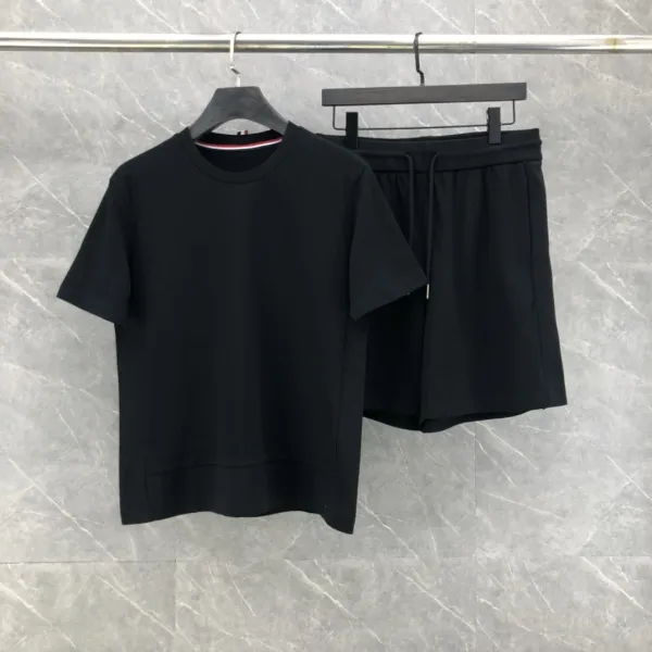 Thom Browne Classic Four-Bar Stripe White T-Shirt - 5