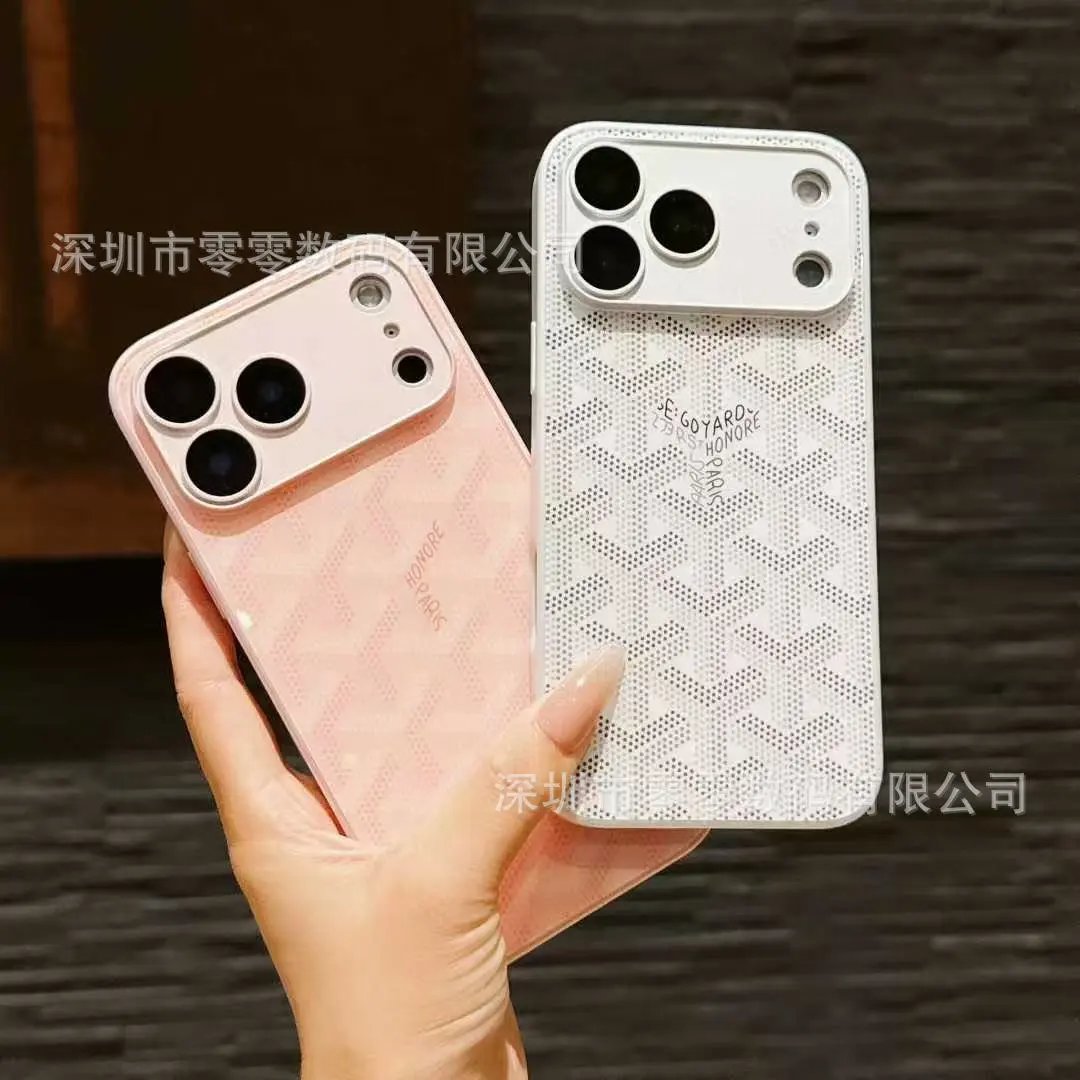 Goyard Phone Cases monogram-pattern case with raised camera protection image 4
