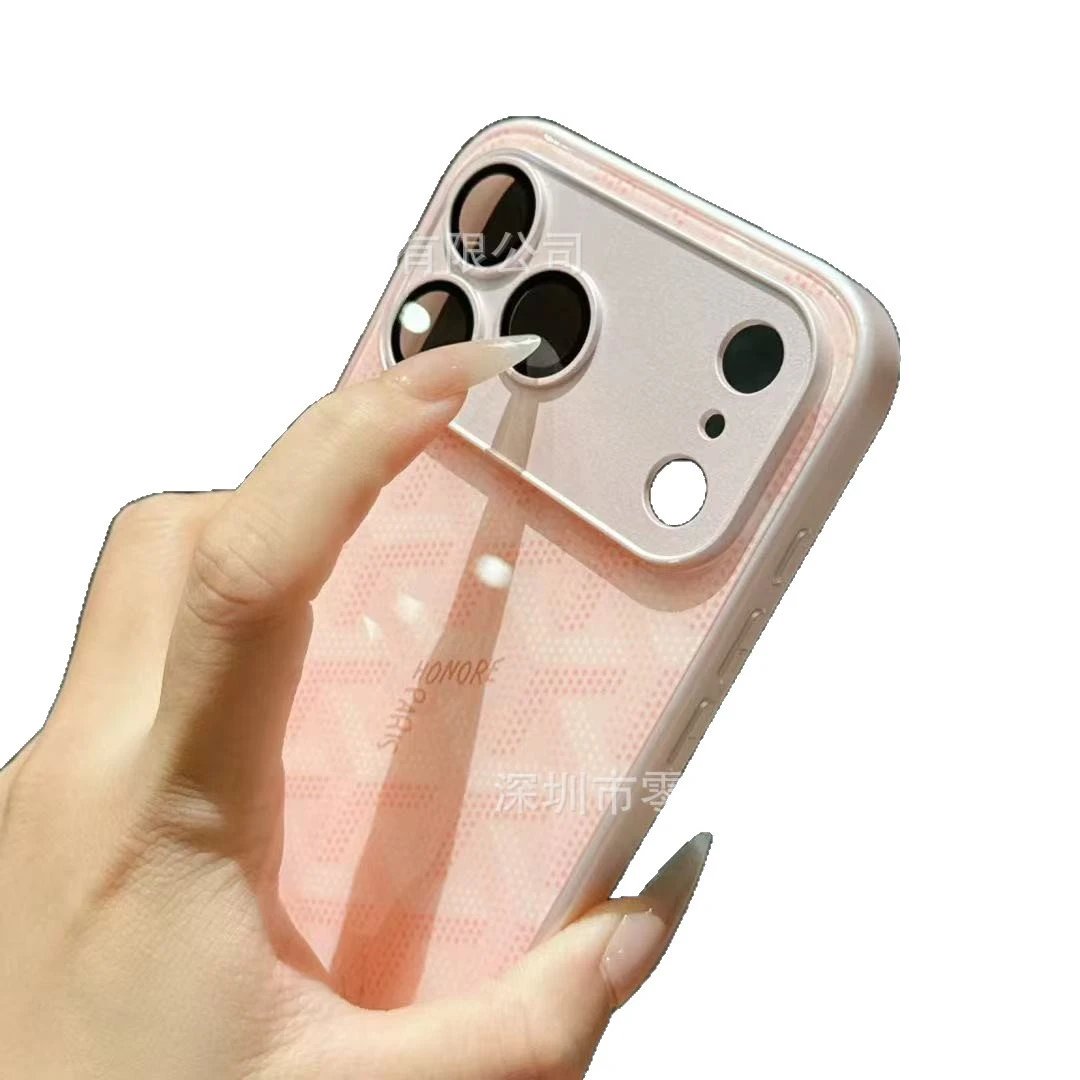 Goyard Phone Cases monogram-pattern case with raised camera protection image 5