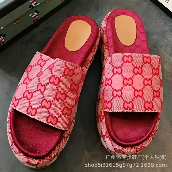 Gucci GG Marmont Slide Sandals Mint Green Slippers - 30