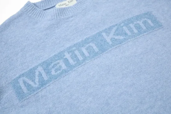 Maison Kitsuné Logo Knit Sweater Gray - 24