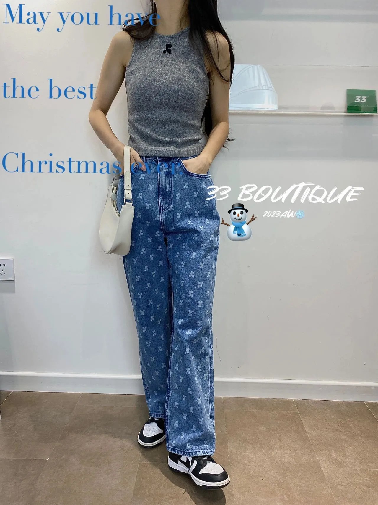 Gallery Dept. Printed Wide-Leg Jeans Brown - 39