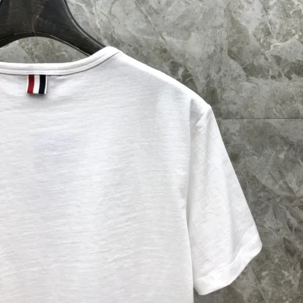 Thom Browne Classic Four-Bar Stripe Pocket T-Shirt Black - 23