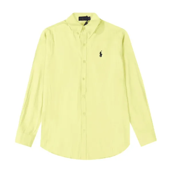 Ralph Lauren Classic Fit Oxford Shirt Lemon Yellow Shirt - 6