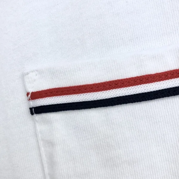 Thom Browne Classic Four-Bar Stripe Pocket T-Shirt Black - 27