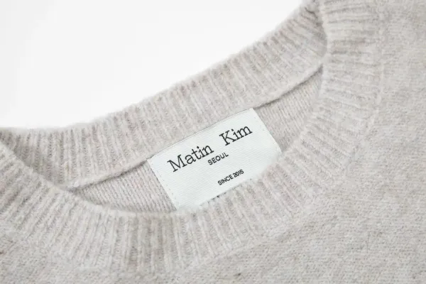 Maison Kitsuné Logo Knit Sweater Gray - 13
