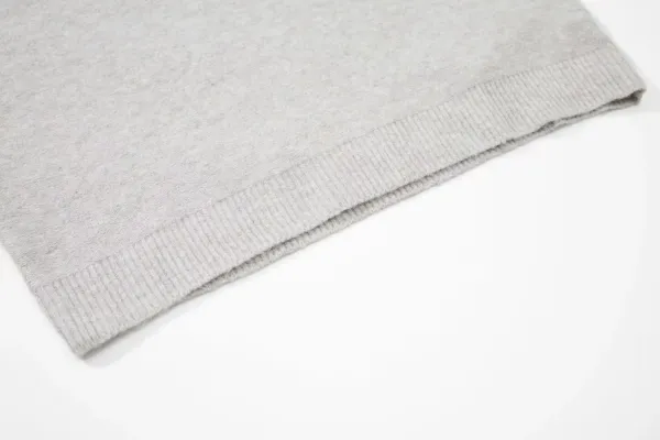 Maison Kitsuné Logo Knit Sweater Gray - 21