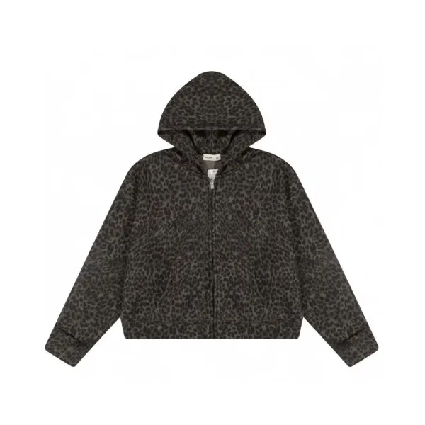 Gallery Dept. Leopard Print Zip-Up Hoodie - 5