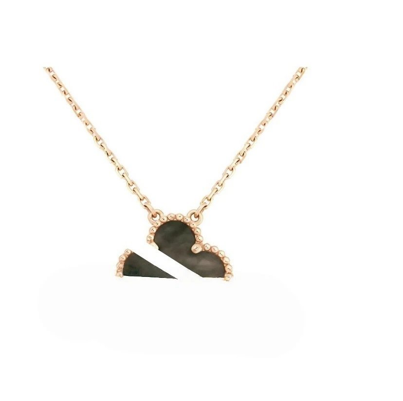 Rose Gold Gray Shell Necklace