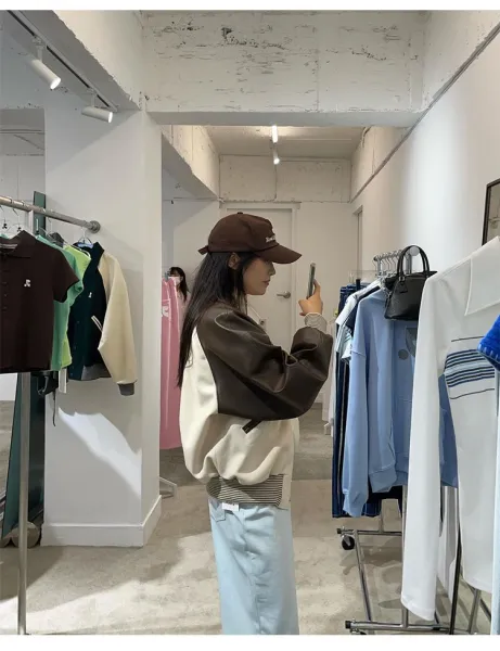 Saint Tears Rest & Recreation Brown Leather-Sleeve Varsity Jacket - 32