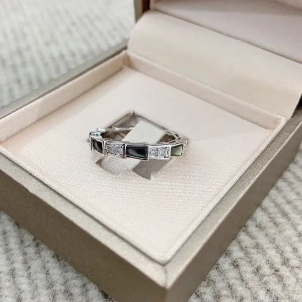 Bulgari Serpenti Viper Ring Silver and Gold Tone with Black Onyx and Diamonds - 6