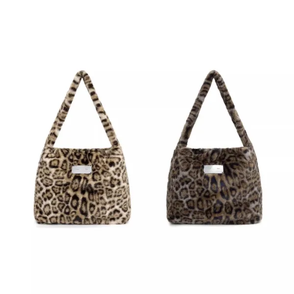 Imposter London Leopard Faux Fur Hobo Bag - 2