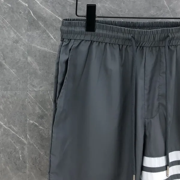 Thom Browne 4-Bar Stripe Nylon Shorts Gray - 16