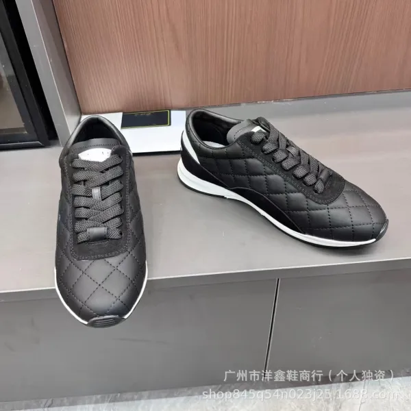 Dior B23 Quilted Leather Sneakers Black/White - 15