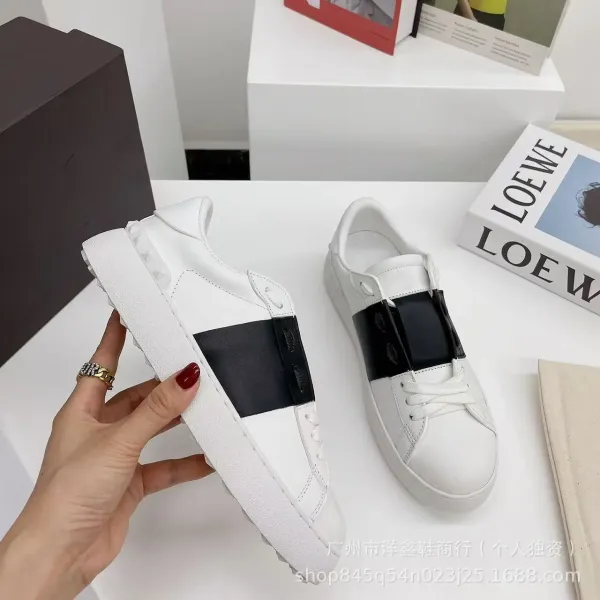 Valentino Rockstud Spike Black Leather Sneakers - 15