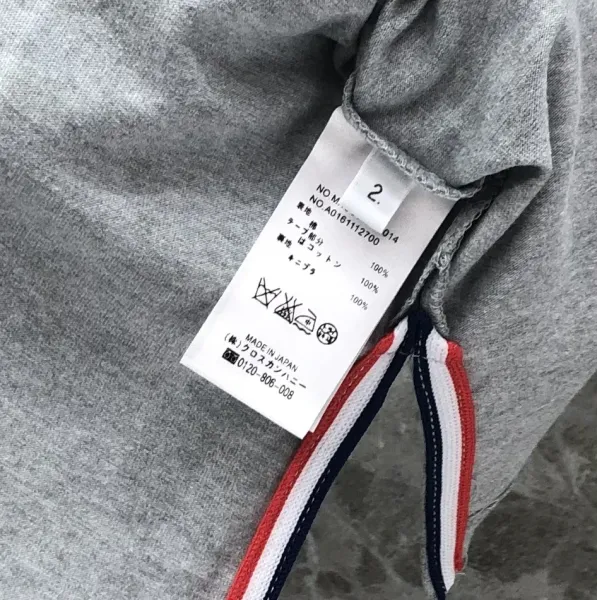 Thom Browne Anchor Embroidered Navy T-Shirt - 34