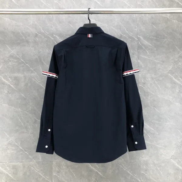 Thom Browne Classic Four-Bar Stripe Shirt Gray - 13