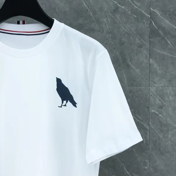 Thom Browne Raven Logo White T-Shirt - 47