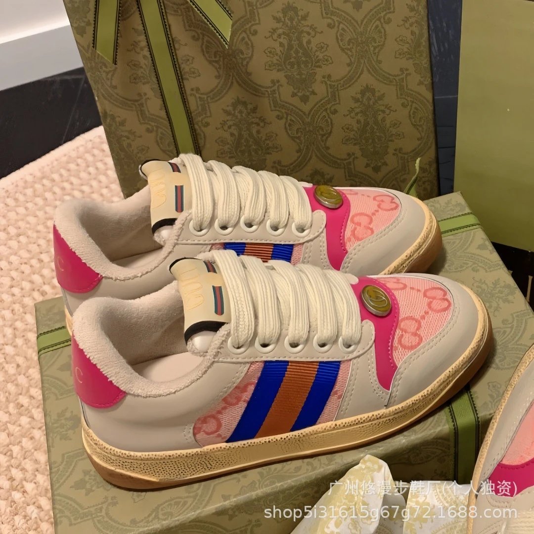 Gucci Rhyton Pink Multicolor Sneakers