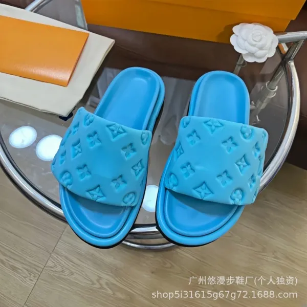 Louis Vuitton Monogram Cloud Slides White Slippers - 11