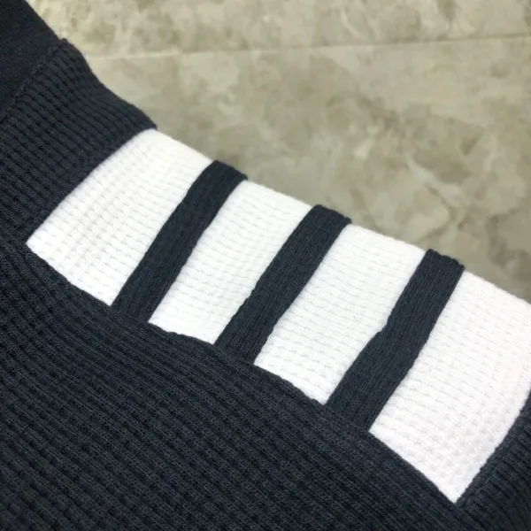 Thom Browne 4-Bar Stripe Waffle Knit Shorts White - 32
