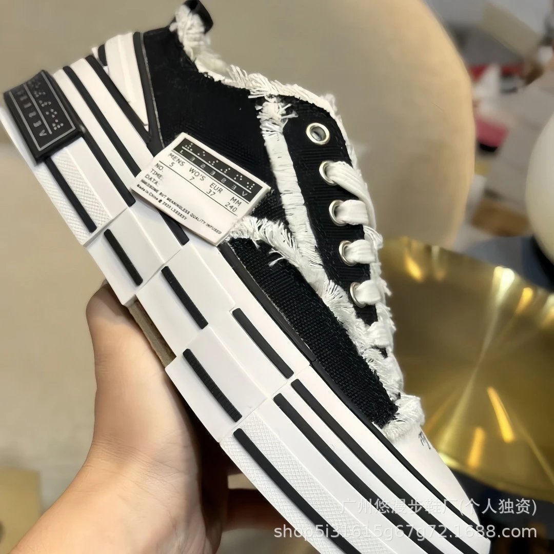 Off-White x Converse Chuck Taylor All Star Piano Key Distressed Canvas Sneakers
