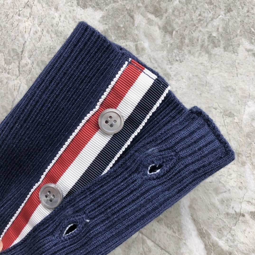 Thom Browne 4-Bar Stripe Crewneck Sweater Beige - 24