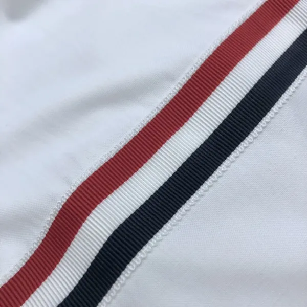 Thom Browne Classic White Shirt with 4-Bar Stripe Sleeve Detail - 10