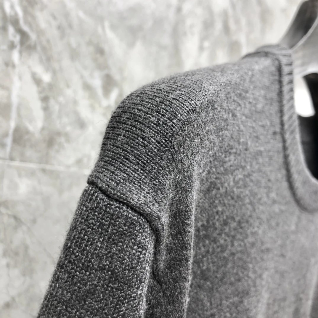 Thom Browne 4-Bar Stripe Crewneck Sweater Beige - 28