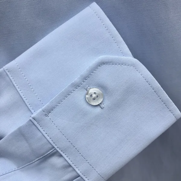 Thom Browne Classic White Shirt with 4-Bar Stripe Sleeve Detail - 23