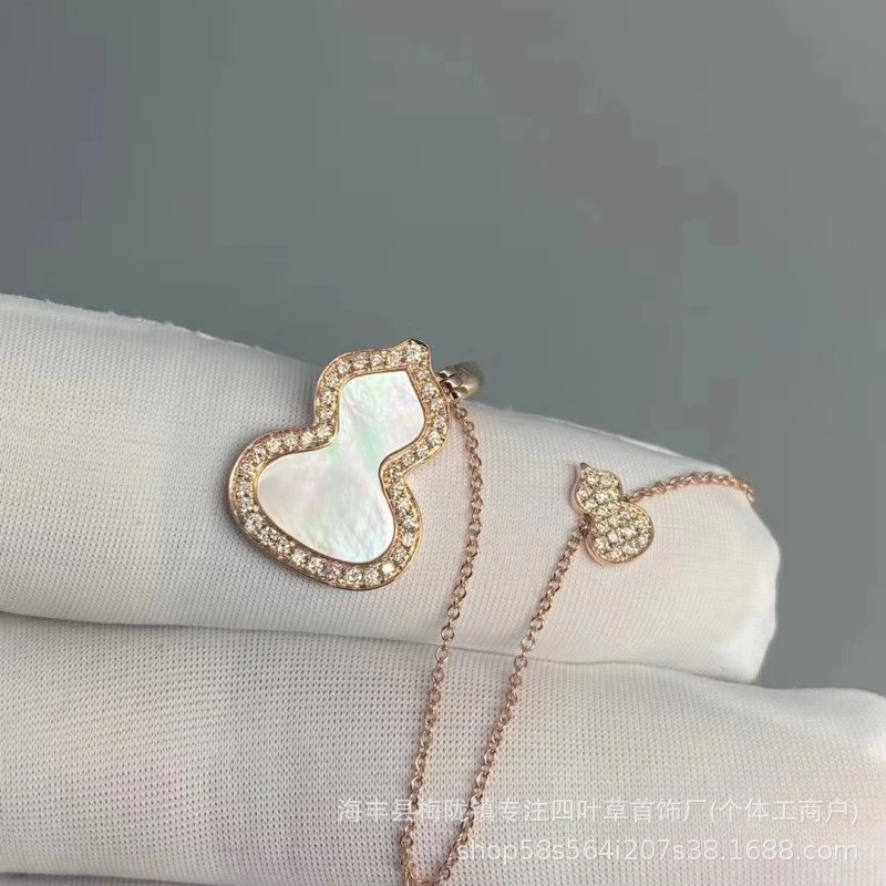 Four-Leaf Clover Heart Pendant Necklace in Red Enamel and Gold-Tone with Cubic Zirconia - 5