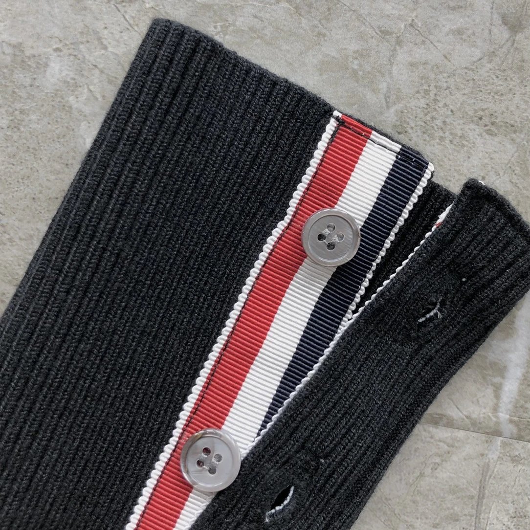 Thom Browne 4-Bar Stripe Crewneck Sweater Beige - 41