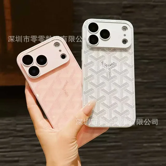 Goyard Phone Cases monogram-pattern case with raised camera protection product detail image 5