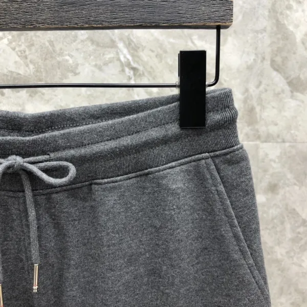 Thom Browne Four-Bar Stripe Black Sweatshorts - 19