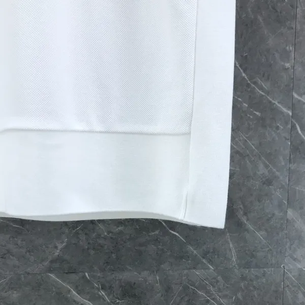 Thom Browne Classic Four-Bar Stripe White T-Shirt - 12