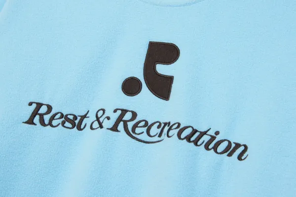 Rest & Recreation Logo Crewneck Sweatshirt Light Blue - 27