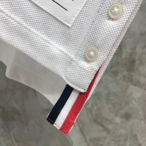 Thom Browne 4-Bar Stripe Ribbed T-Shirt Burgundy - 19