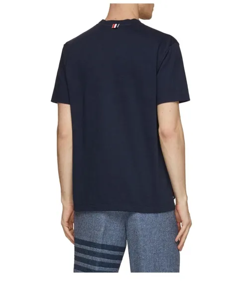 Thom Browne Pink Dog Embroidered T-Shirt - 15