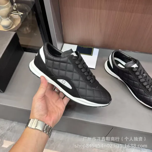 Dior B23 Quilted Leather Sneakers Black/White - 18