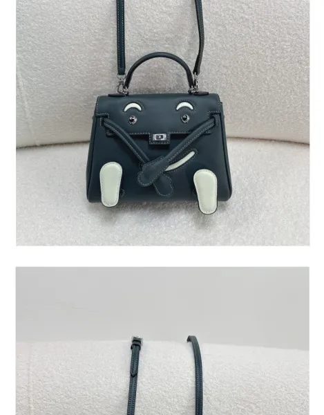 Hermès Mini Kelly Pochette Crocodile Black Handbag - 34