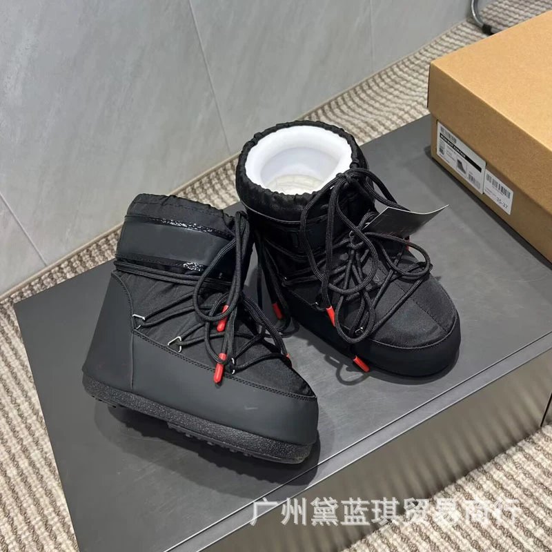 Moncler Genius x Off-White Moon Boot Black Snow Boots