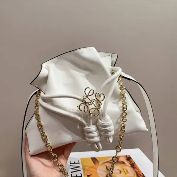 Loewe Flamenco Bucket Bag Mustard Yellow Handbags - 10