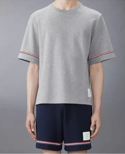 Thom Browne Classic Four-Bar Stripe Navy T-Shirt - 13