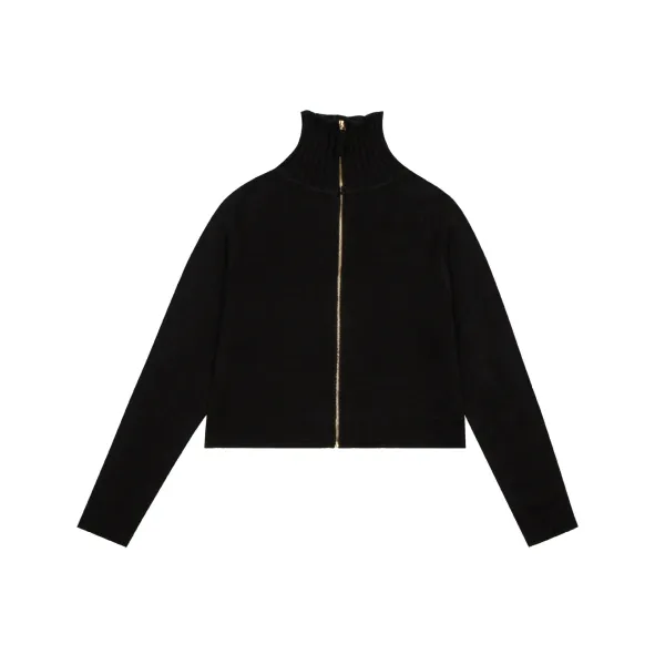 Matin Kim Logo Knit Turtleneck Sweater Gray - 5