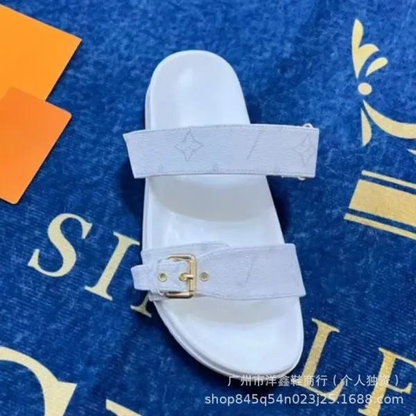Louis Vuitton Monogram Slide Sandals Black - 4
