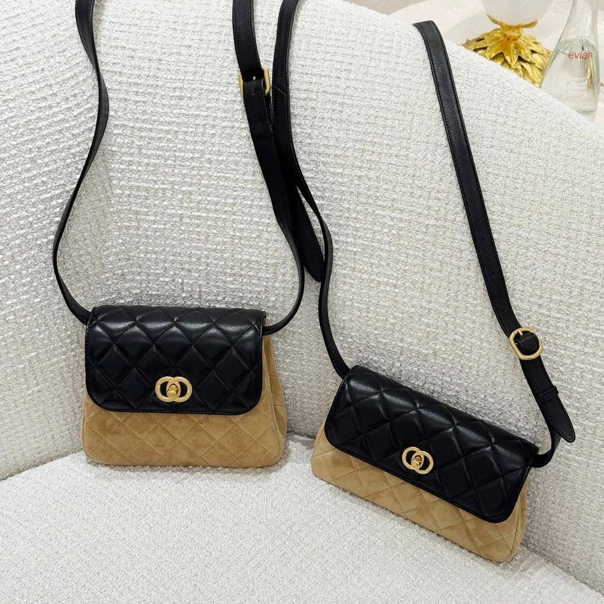 2025 Suede Quilted Small Shoulder Bag