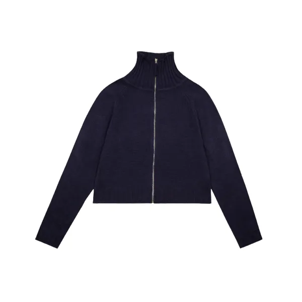 Matin Kim Logo Knit Turtleneck Sweater Gray - 7