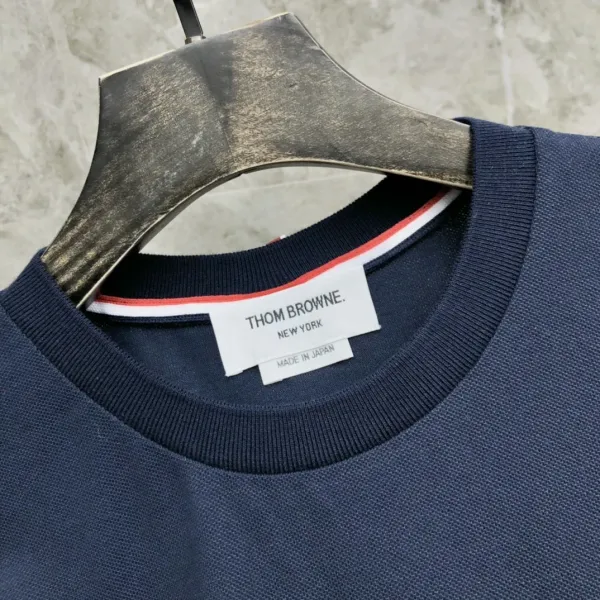 Thom Browne 4-Bar Stripe Navy T-Shirt - 31