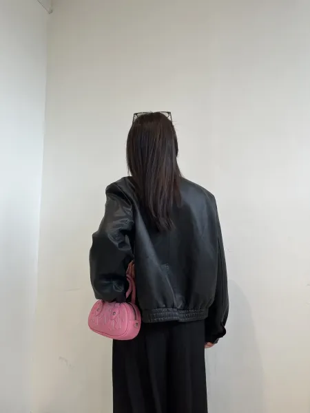 Chrome Hearts Mini Crossbody Bag Black Leather Handbag - 6